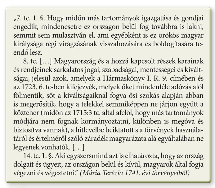 1741-es törvény Mária Terézia