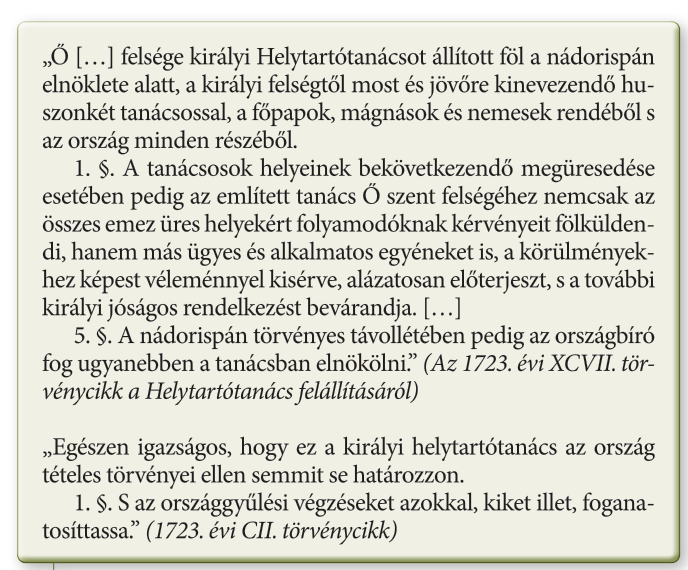 Helytartó tanács törvény